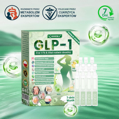 👨‍⚕‍DOOEKA® GLP-1 8 w 1 Fit & Vital roztwór doustny🌿 – Raz dziennie, widoczne zmiany w ciągu 7 dni / W przypadku otyłości, zdrowia serca i układu krążenia, cukrzycy, bezdechu sennego, zdrowia jelit, problemów ze stawami i wielu innych