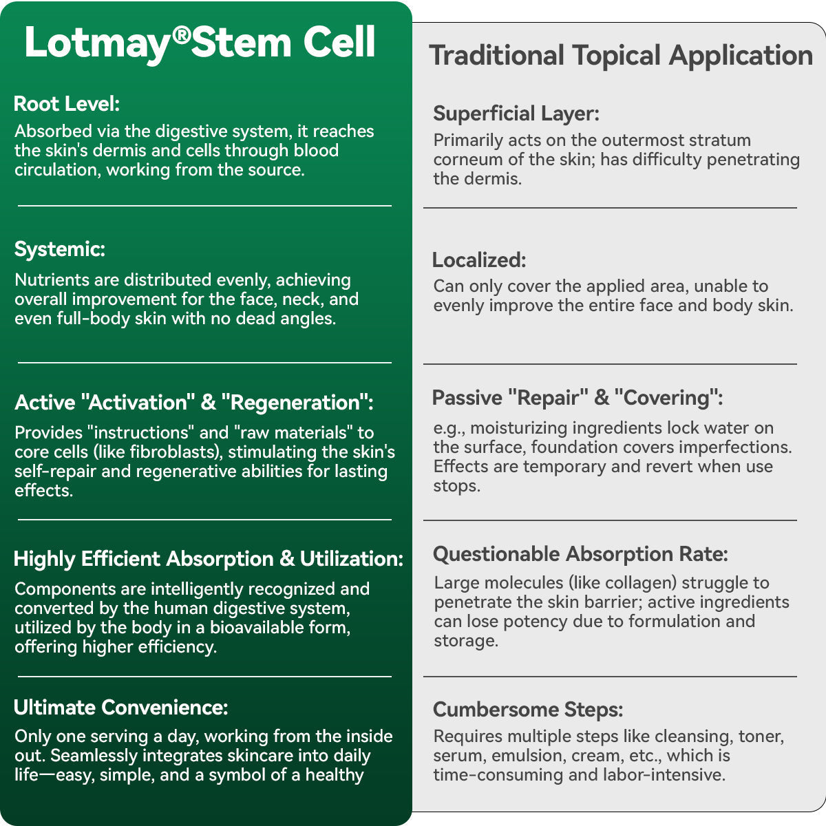 Lotmay® Krople Doustne z Komórkami Macierzystymi i Peptydami Kolagenu 👩‍⚕️ (Ujędrnianie i lifting wiotkiej skóry oraz redukcja powstawania zmarszczek) 🌿
